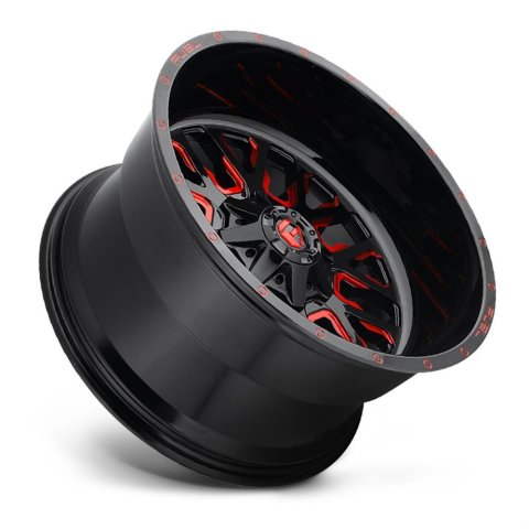 Fuel Off-Road Stroke D612 Series Gloss Black Wheels with Candy Red Accents 18x9 Wheel, Stroke, 18 x 9, Black, Accents, 6 x 120mm Bolt Pattern, +19mm Offset, 5.750 in. Backspace, Each thumbnail 3