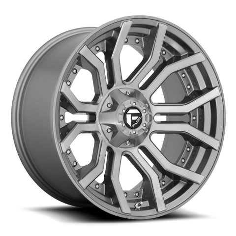 Fuel Off-Road Rage D713 Platinum Wheels 20x10 Wheels, D713, 20 x 10, Aluminum, Platinum, 6 x 135mm Bolt Pattern, -18mm Offset, 4.790 in. Backspace, Each