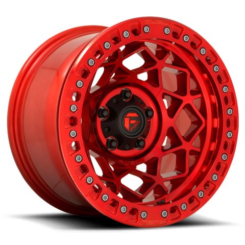 Fuel Off-Road Unit D121 Candy Red Beadlock Wheels 17x9 UNIT BEADLOCK 5x127.00 CANDY RED (-15 mm)