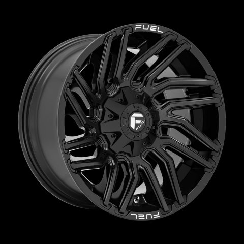 Fuel Off-Road Typhoon D776 Gloss Black Wheels 20x9 WHEEL, 20X9 8X180 G-BLK 01MM