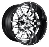 Fuel Off-Road Sledge D270 Series Chrome Wheels with Gloss Black Lip 20x10 Wheel. Series, 20 x 10 in., Aluminum, Chrome, 4.750 in. Backspacing, 8 x 6.50 in. Bolt Circle, Each thumbnail 1