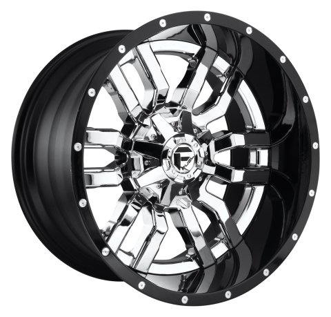 Fuel Off-Road Sledge D270 Series Chrome Wheels with Gloss Black Lip 20x10 Wheel. Series, 20 x 10 in., Aluminum, Chrome, 4.750 in. Backspacing, 8 x 6.50 in. Bolt Circle, Each