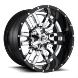 Fuel Off-Road Sledge D270 Series Chrome Wheels with Gloss Black Lip 20x10 Wheel. Series, 20 x 10 in., Aluminum, Chrome, 4.750 in. Backspacing, 8 x 6.50 in. Bolt Circle, Each thumbnail 3