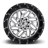 Fuel Off-Road Triton D211 Series Chrome Wheel with Gloss Black Faces 20x10 Wheels, Triton, 8x6.5 P 4.75 -13 125.2, P -Chrome thumbnail 6