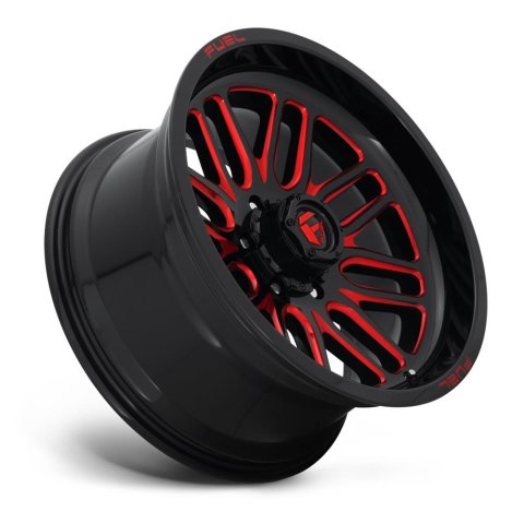 Fuel Off-Road Ignite D663 Gloss Black Wheels with Candy Red Accents 20x9 Wheel, D663, 20 x 9, Aluminum, Black, Accent, 6 x 139.7mm Bolt Pattern, +1mm Offset, 5.040 in. Backspace, Each thumbnail 3