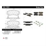 Centric Posi Quiet Ceramic Brake Pads for 2015-2021 MUSTANG - 105-17931 2015 2018 Ford Mustang Rr thumbnail 2