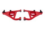 BMR 67-69 Chevrolet Camaro w/Rear Bump Stops Lower A-Arms w/ STD Ball Joint (Delrin) - Red thumbnail 1
