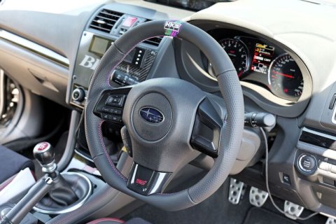 HKS Subaru WRX STI VAB Replacement Steering Wheel thumbnail 1