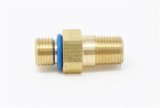 Aeromotive VaporWorx GM Fuel Pressure Sensor Adapter - M10 x 1.0mm Male to 1/8in NPT Port - Brass thumbnail 1