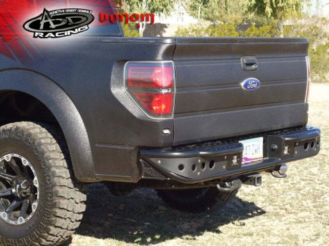 ADD Offroad Venom Bumpers R012231280103 Bumper, Venom, Fabricated, Steel, Black Textured Powdercoated, Ford, Rear, Each thumbnail 1