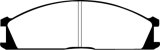 EBC Greenstuff Elite SUV and Light Truck Organic Brake Pads DP6691 Pads, 6000 Series, Organic, Front, for Nissan, Set thumbnail 5