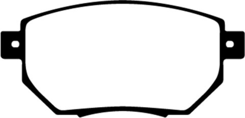EBC Greenstuff Passenger Car Organic Brake Pads DP21659 Pads, Greenstuff, Organic, Front, for Nissan, Set thumbnail 5
