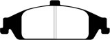EBC Yellowstuff Brake Pads DP41243R Pads, Yellowstuff, Aramid Fiber, Front, Chevy, Oldsmobile, Pontiac, Set thumbnail 2