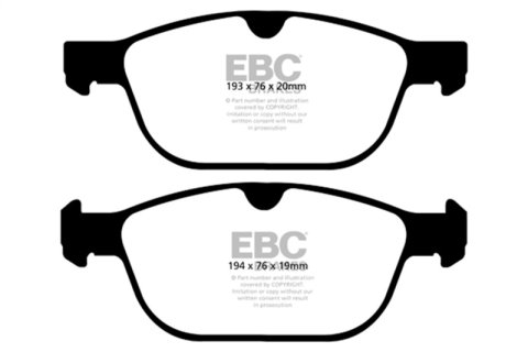 EBC Stage 10 Kits GreenStuff Brake Pads and GD Rotors S10KF1413 Disc Pad Rotor Kit thumbnail 5