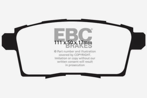 EBC Greenstuff Passenger Car Organic Brake Pads DP21795 Disc Pad thumbnail 5