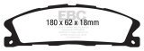 EBC Redstuff Ceramic Brake Pads DP31886C Disc Pad thumbnail 5