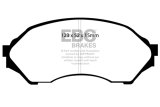 EBC Yellowstuff Brake Pads DP41302R Pads, Yellowstuff, Aramid Fiber, Front, Mazda, Set thumbnail 2
