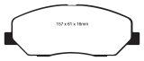 EBC Yellowstuff Brake Pads for 2009-2011 GENESIS, 2010-2011 GENESIS COUPE - DP41821R Disc Pad thumbnail 2