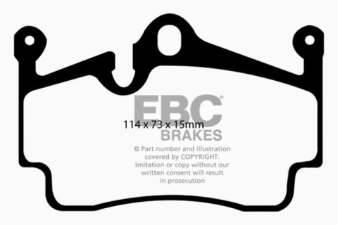 EBC Brakes Brake Rotor and Pad Combos S12KR1697 Disc Kit DP31920C+RK1668XD thumbnail 6