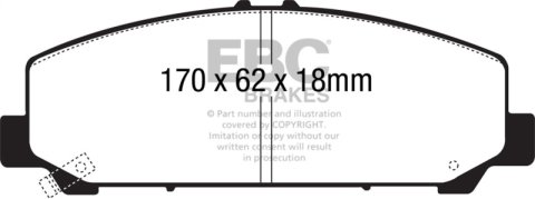 EBC Brakes Brake Rotor and Pad Combos S13KF2379 Disc Kit DP41808R+RK7572 thumbnail 8