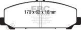 EBC Brakes Brake Rotor and Pad Combos S14KF1454 Disc Kit DP61808+RK7572 thumbnail 7
