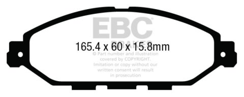 EBC Brakes Brake Rotor and Pad Combos S2KF2419 Disc Kit DP23010+USR7631 thumbnail 8