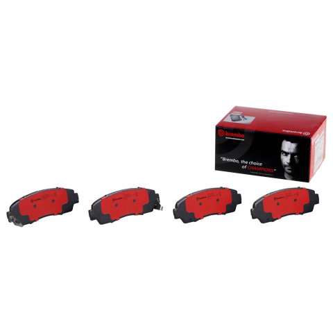 Brembo NAO Ceramic Brake Pads P28068N Pads, Brembo, Ceramic, Integrally Molded, Shims, For use on Acura®, Set thumbnail 1