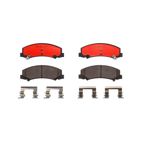 Brembo NAO Ceramic Brake Pads P10044N Pads, NOA Ceramic, Buick, Cadillac, Chevrolet, Front, Set