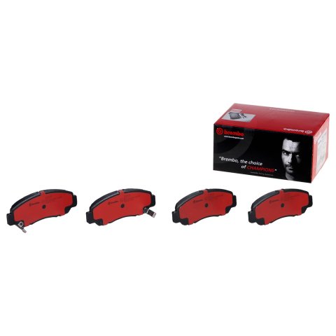 Brembo NAO Ceramic Brake Pads P28047N Pads, Brembo, Ceramic, Integrally Molded, Shims, For use on Honda®, Set