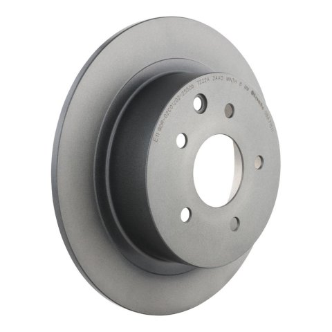 Brembo Premium UV Coated Brake Rotors 08.A715.11 Rotor, Brembo, Solid, Solid Surface, 11.5 in. Diameter, Iron, UV-Coated, for Nissan, Each thumbnail 1