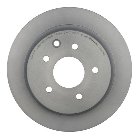 Brembo Premium UV Coated Brake Rotors 08.A715.11 Rotor, Brembo, Solid, Solid Surface, 11.5 in. Diameter, Iron, UV-Coated, for Nissan, Each thumbnail 2