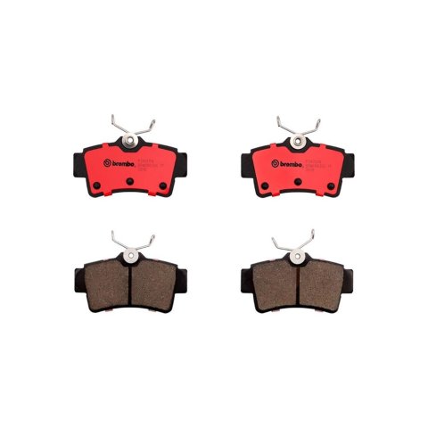 Brembo NAO Ceramic Brake Pads P24155N Pads, Brembo, Ceramic, Integrally Molded, Shims, Ford, Set