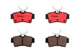 Brembo NAO Ceramic Brake Pads P24155N Pads, Brembo, Ceramic, Integrally Molded, Shims, Ford, Set thumbnail 2