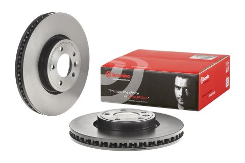 Brembo Prime UV Coated Brake Rotors for 2018-2022 RANGE ROVER SPORT, ROVER, 2018-2024 DISCOVERY - 09.C514.11 Rotor, Brembo, Vented, Solid Surface, 13.74 in. Diameter, Iron, UV-Coated, Land Rover, Each