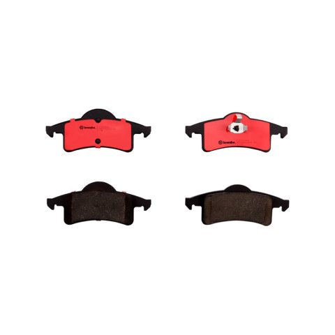 Brembo NAO Ceramic Brake Pads P37006N Pads, Brembo, Ceramic, Integrally Molded, Shims, Jeep, Set