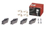 Brembo Low-Met Brake Pads P85020 Pads, Brembo, Semi-Metallic, Integrally Molded, Shims, with Hardware, Audi, Set thumbnail 5