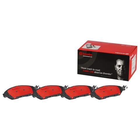 Brembo NAO Ceramic Brake Pads P56107N Pads, Brembo, Ceramic, Integrally Molded, Shims, For Infiniti, Set