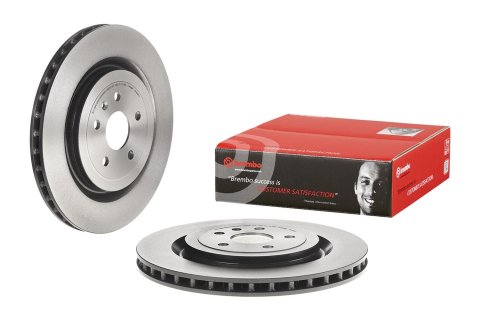 Brembo Prime UV Coated Brake Rotors for 2007-2010 EDGE, MKX - 09.B541.21 Rotor, Brembo, Vented, Solid Surface, 11.89 in. Diameter, Iron, UV-Coated, Ford, Each