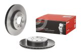 Brembo Premium UV Coated Brake Rotors 09.5509.11 Rotor, Brembo, Vented, Solid Surface, 10.31 in. Diameter, Iron, UV-Coated, For use on Acura®, Each thumbnail 7