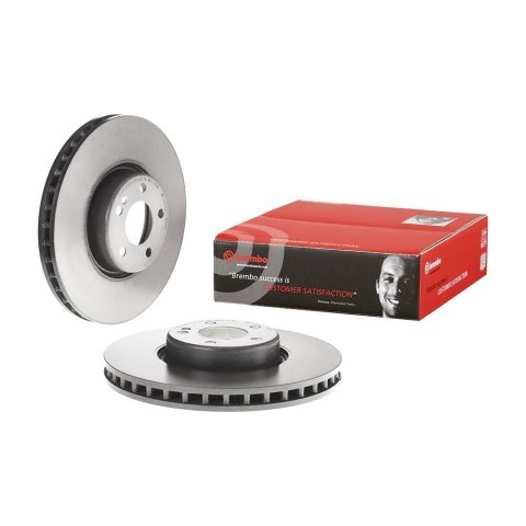 Brembo Premium UV Coated Brake Rotors 09.D528.13 Rotor, Brembo, Vented, Solid Surface, 12.99 in. Diameter, Iron, UV-Coated, Mercedes-Benz, Each thumbnail 1