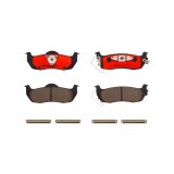 Brembo NAO Ceramic Brake Pads P56074N Pads, Brembo, Ceramic, Integrally Molded, Shims, with Hardware, For Infiniti, Set thumbnail 1