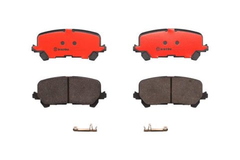 Brembo NAO Ceramic Brake Pads P28088N Pads, Brembo, Ceramic, Integrally Molded, Shims, with Hardware, For use on Acura®, Set thumbnail 2