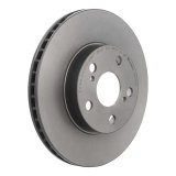 Brembo Premium UV Coated Brake Rotors 09.A713.11 Rotor, Brembo, Vented, Solid Surface, 10.04 in. Diameter, Iron, UV-Coated, Toyota, Each thumbnail 1