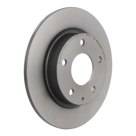Brembo Premium UV Coated Brake Rotors 08.C653.11 Rotor, Brembo, Solid, Solid Surface, 10.43 in. Diameter, Iron, UV-Coated, Mazda, Each thumbnail 1