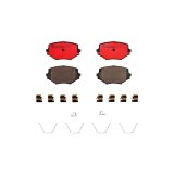 Brembo NAO Ceramic Brake Pads P49020N Pads, Brembo, Ceramic, Integrally Molded, Shims, with Hardware, Mazda, Set thumbnail 3