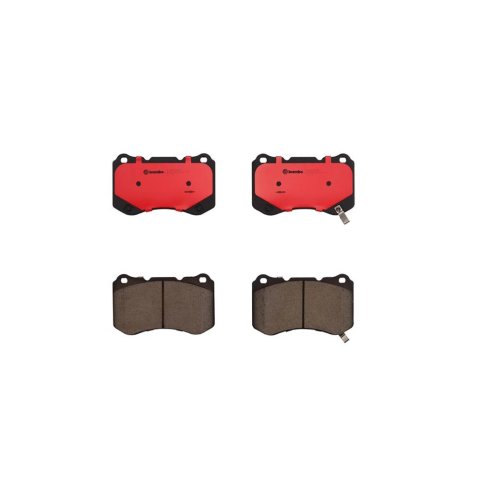 Brembo NAO Ceramic Brake Pads P28059N Pads, Brembo, Ceramic, Integrally Molded, Shims, For use on Acura®, Set