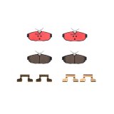 Brembo NAO Ceramic Brake Pads P24122N Pads, Brembo, Ceramic, Integrally Molded, Shims, with Hardware, Ford, Set thumbnail 1