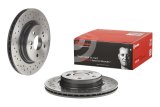 Brembo Premium UV Coated Brake Rotors 09.A742.31 Rotor, Brembo, Vented, Cross-Drilled Surface, 11.81 in. Diameter, Iron, UV-Coated, Mercedes-Benz, Each thumbnail 1