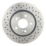 Brembo Premium UV Coated Brake Rotors 09.A742.31 Rotor, Brembo, Vented, Cross-Drilled Surface, 11.81 in. Diameter, Iron, UV-Coated, Mercedes-Benz, Each thumbnail 3