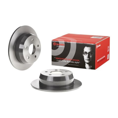 Brembo Premium UV Coated Brake Rotors 08.A533.11 Rotor, Brembo, Solid, Solid Surface, 12.01 in. Diameter, Iron, UV-Coated, Jeep, Each